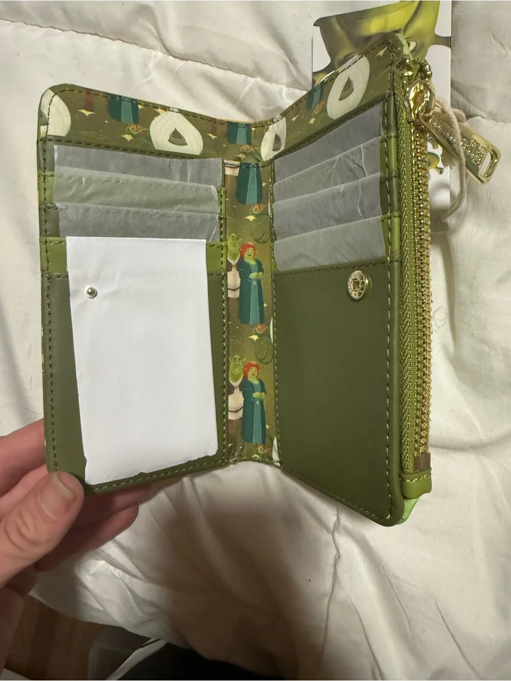 Loungefly Shrek Happily Ever After Wallet hard tag